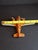 Share Vintage 1930s Hubley Cast Iron Tat Nc-491 Dual Prop Airplane Toy Orange Nickel For Sale - Image 15 of 15