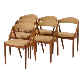 Model 31 Chairs attributed to Kai Kristiansen for Schou Andersen, Denmark, 1960s, Set of 6 For Sale
