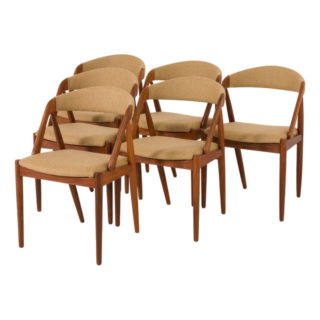 Model 31 Chairs attributed to Kai Kristiansen for Schou Andersen, Denmark, 1960s, Set of 6 For Sale