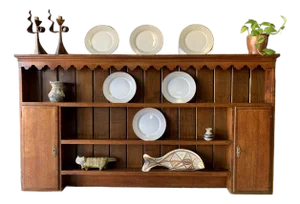 Mid 19th Century Welsh Plate Wall Unit