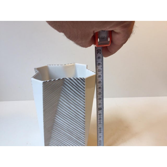 Futuristic Faience Vase Futura by Else Kamp for Bing & Grøndahl, 1970s For Sale - Image 6 of 9