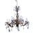 1920s Vintage Spanish Chandelier With Crystal Prisms For Sale