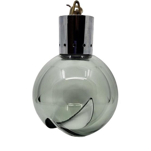 Eye Ball Ceiling Light in Glass and Chrome, 1970s For Sale - Image 9 of 9