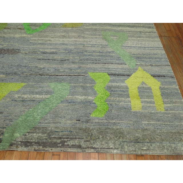 2010s Primitive Modern Turkish Rug, 9'10'' X 14'11'' For Sale - Image 5 of 11