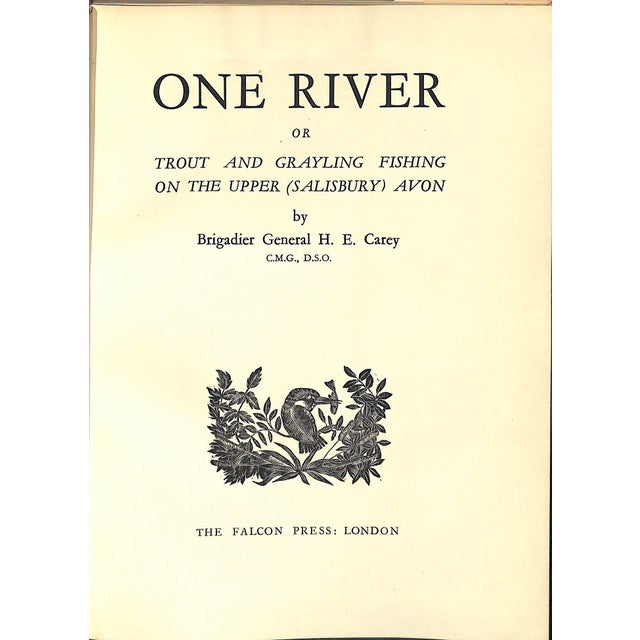 Traditional "One River: Or Trout and Grayling Fishing" 1952 Carey, h.e. For Sale - Image 3 of 12