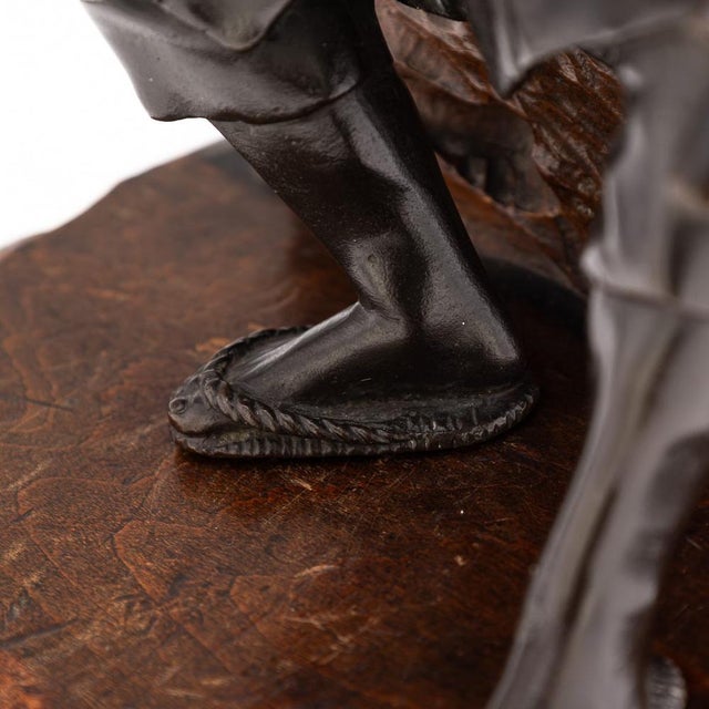 Antique Japanese Meiji Bronze Okimono, 19th Century For Sale - Image 15 of 18