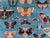 2000 - 2009 Denim Blue Butterfly Moth Pictorial Hand-Knotted Wool Rug - 4'11" X 6'6" For Sale - Image 5 of 10