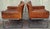 Mid-Century DS 201 Armchairs in Cognac-Colored Cowhide Leather by Robert Haussmann for De Sede, 1960s, Set of 2, in Good...