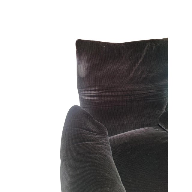 Brown Set of Maralunga Armchair and Ottoman by Vico Magistretti for Cassina, Italy, 1973 For Sale - Image 8 of 18