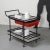 Vintage Trolley in Black Lacquered Metal, 1950s For Sale - Image 11 of 12