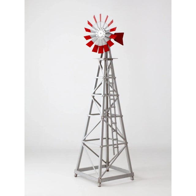 Wood Vintage Garden Windmill For Sale - Image 7 of 9