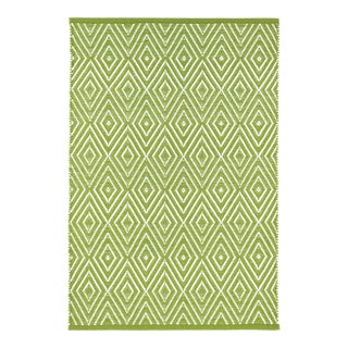 Dash & Albert by Annie Selke Diamond Sprout/White Indoor/Outdoor Rug, 7' 6" x 9' 6" For Sale