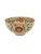 Brick Red Set of 4 Bat Trang Vietnamese Ceramic Multipurpose Bowls With Hand Painted Botanical Motifs For Sale - Image 8 of 11