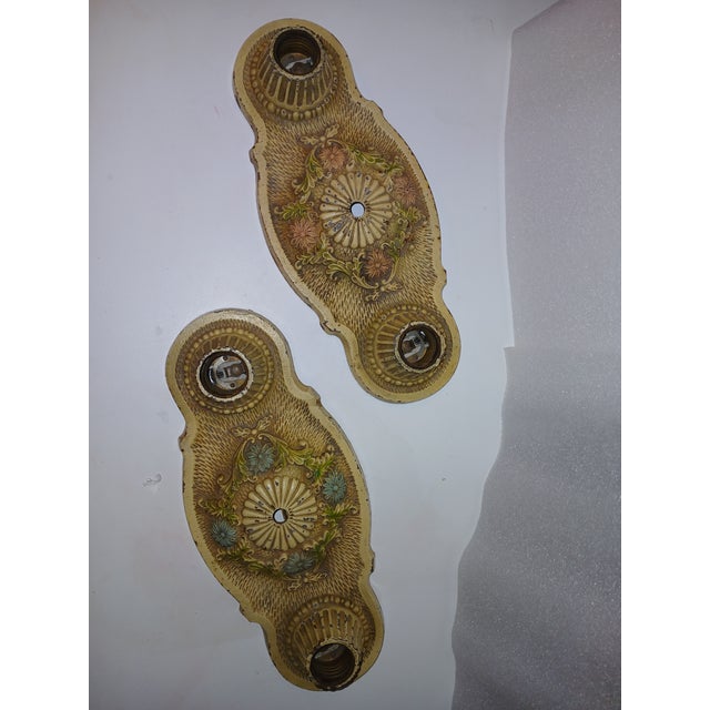 These are beautiful Markel Flush Mount 1930s 2-bulb Light Fixtures. They both have been rewired. The both work and have...