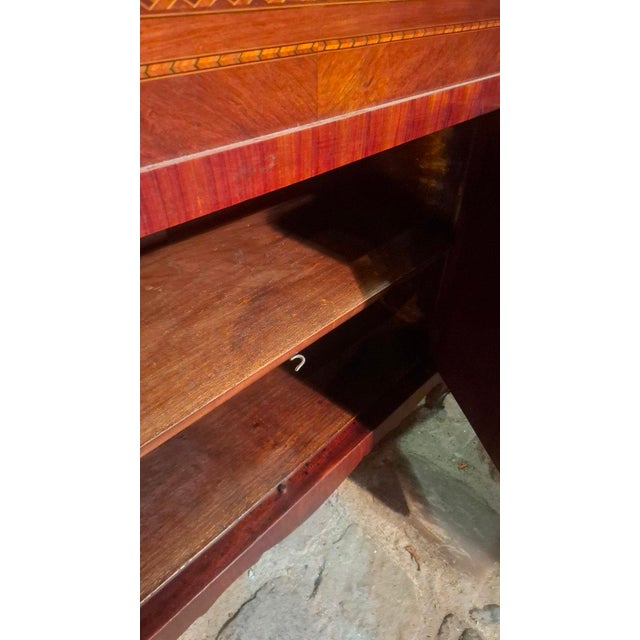 Wood Louis XV Wooden Marquetry Secretary, 1950 For Sale - Image 7 of 11