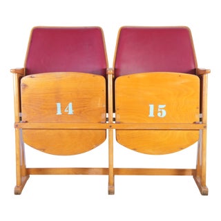 Vintage Cinema Bench from Ton, 1960s For Sale