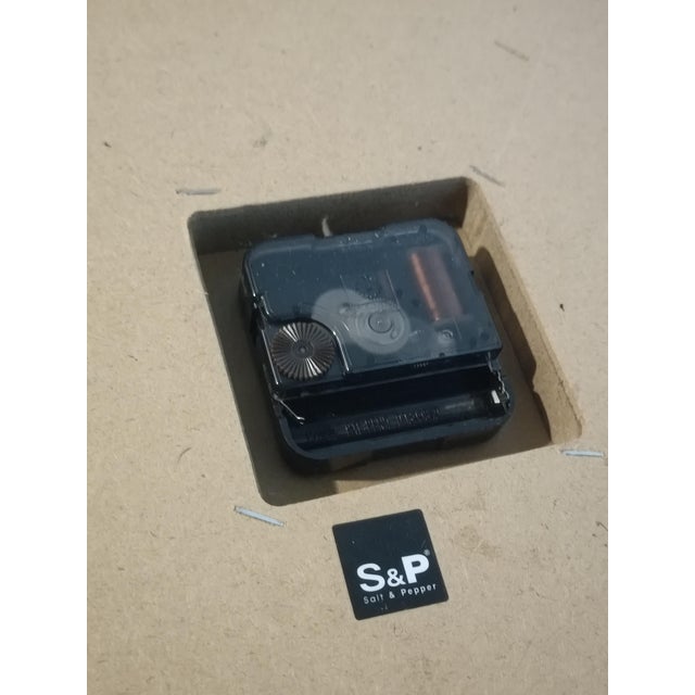 White Vintage Clock by Salt & Pepper, 2000s For Sale - Image 8 of 9