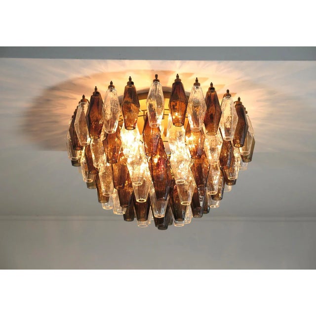 Murano Poliedri Ceiling Light by Carlo Scarpa, 1990 For Sale - Image 10 of 13