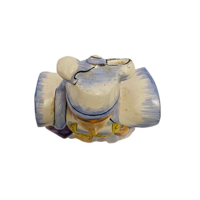 Mid Century French Faience Figural Figurine Traditional Costume and Headdress For Sale In Atlanta - Image 6 of 7