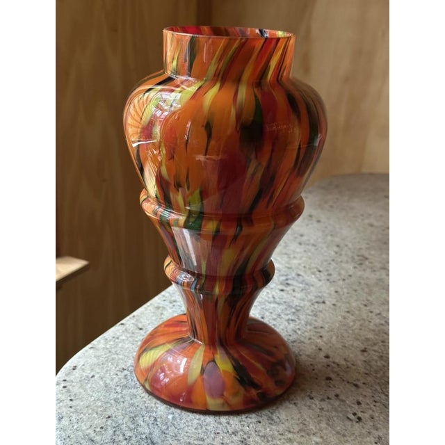 Antique Bohemian Baluster Vase from Kralik, 1920s For Sale - Image 12 of 12