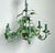 Vintage Regency Tole Rose Chandelier For Sale - Image 9 of 12