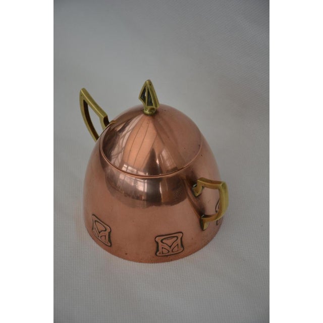 Art Nouveau Secessionist Copper-Plated Sugar Bowl from WMF, 1900s For Sale - Image 6 of 18