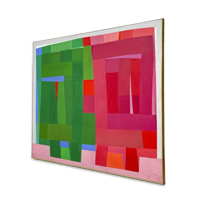 Mid-Century Modern 1964 "Jochabed" Michael Loew Abstract Painting For Sale - Image 3 of 7