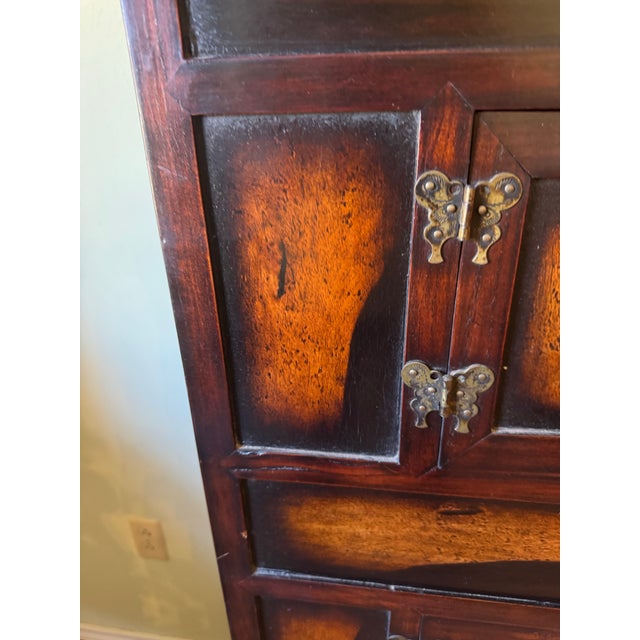 South Korean Persimmon-Wood Tansu. Early 20th Century. For Sale - Image 4 of 9