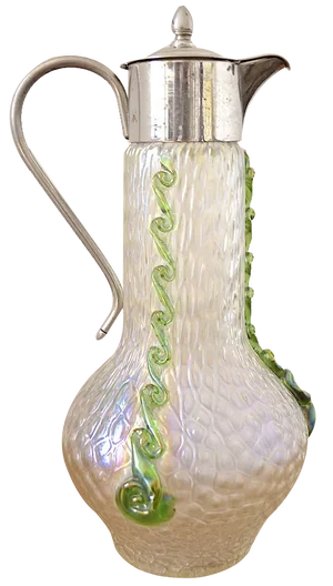 Art Nouveau Glass Carafe attributed to Lötz, 1890s