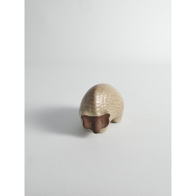 Scandinavian Modern Zigzag Patterned Earthenware Hedgehog, 1960s For Sale - Image 10 of 15