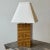 Mid-Century Modern Vintage Large-Scale Striped Parquetry Table Lamp, Circa 1970s-80s For Sale - Image 3 of 18