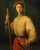 Late 20th century oil painting on canvas after "Portrait of a Halberdier" (sometimes claimed to be a portrait of Cosimo I...