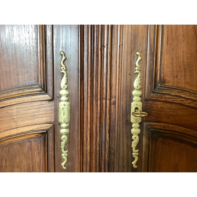 French Country 19th C. French Provincial Cherry Buffet/Cupboard For Sale - Image 3 of 13