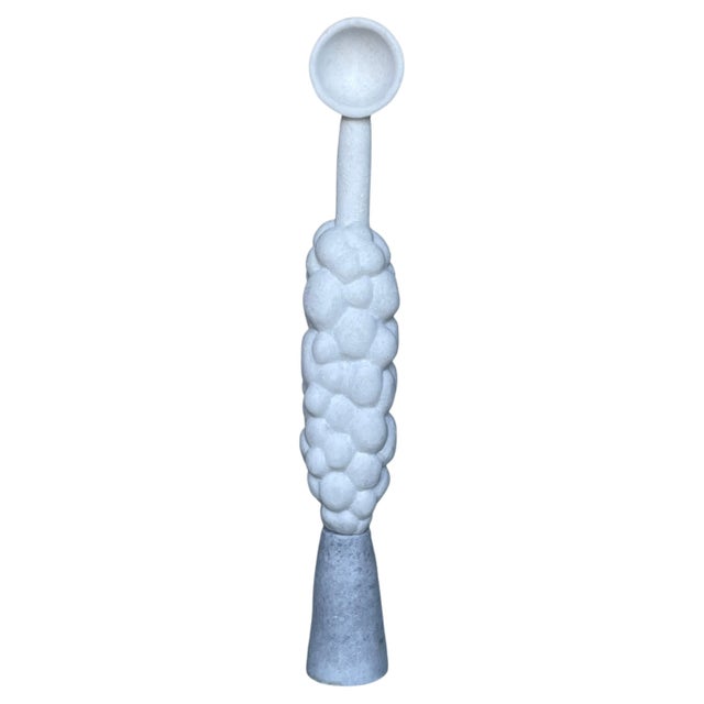 Echo Hand Carved Marble Sculpture by Tom Von Kaenel For Sale - Image 6 of 6