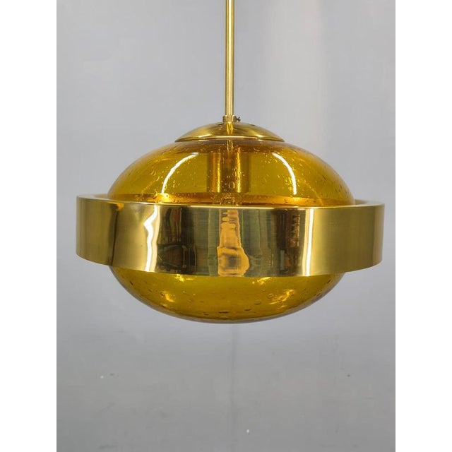 Space Age Ufo Pendant Lamp from Kamenický Šenov, Former Czechoslovakia, 1970s For Sale - Image 4 of 15