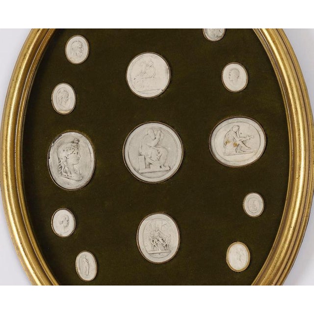 Antique Framed Grand Tour Giovanni Liberotti Intaglios, 19th Century For Sale - Image 6 of 9