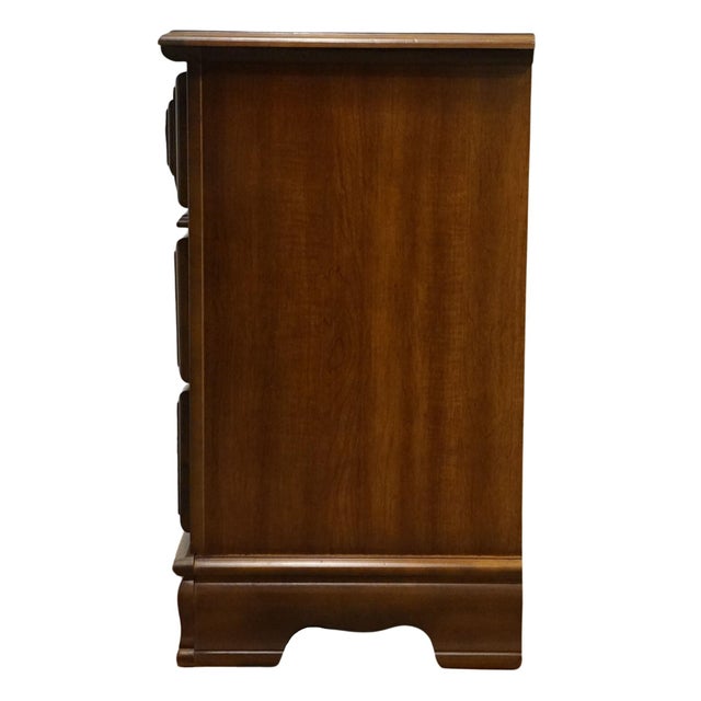 Bassett Furniture Solid Hard Rock Maple Colonial Early American 44" Low Chest 5017-208 For Sale - Image 10 of 12