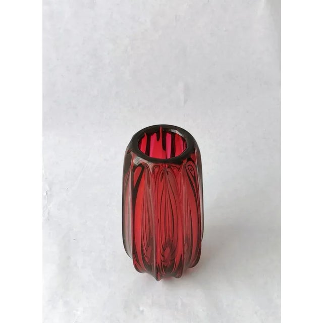 Glass Mid-Century Vase in Crystal Glass from Val Saint Lambert, 1960s For Sale - Image 7 of 9