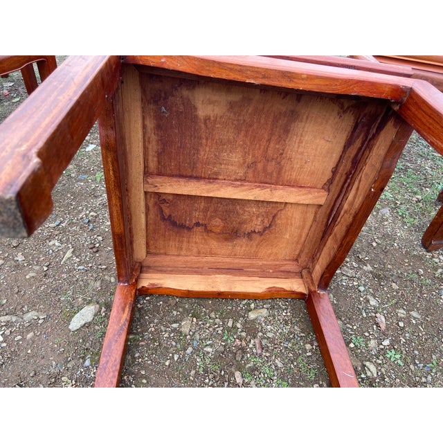 Antique Chinese Ming Style Rosewood Chair Set of 8 Need Restoration For Sale In Sacramento - Image 6 of 12