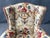 Off-white Early 1800s Wingback Arm Chair With Floral Motif For Sale - Image 8 of 12