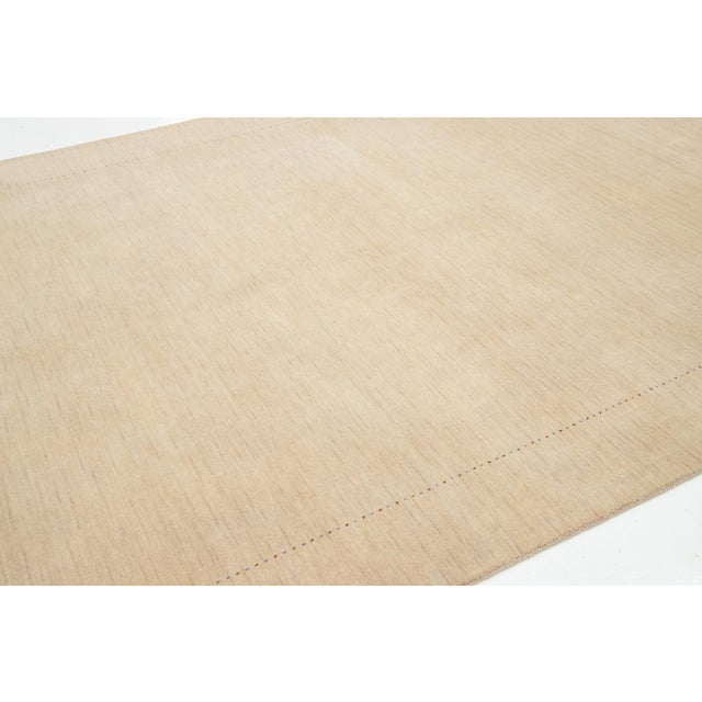 Modern Gabbeh Oversized Wool Rug With Minimalist Design For Sale In New York - Image 6 of 12