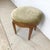 Vintage French Provincial Swivel Stool in Cherry With Sage Velvet, Cabriole Legs, 1950s–1970s For Sale - Image 9 of 12