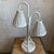 Mid-20th Century White French Boho Double Rattan Table Lamp Manner of Louis Sognot For Sale In Baltimore - Image 6 of 12