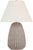 Transitional Chapman & Myers by Visual Comfort Signature Kokomo 30" Table Lamp in Ash Wicker and Antique-Burnished Brass with Linen Shade For Sale - Image 3 of 3