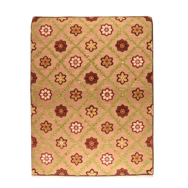Indian Sumak Manchoria Rug 9' X 12' For Sale - Image 4 of 4