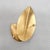 Metal Vintage 1960s Signed Napier Book Piece Florentine Finish Goldtone Leaves Brooch For Sale - Image 7 of 7