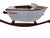 Folk Art Vintage Folk Art Speedboat Mahogany Runabout Boat Rocking Horse Chris Craft Style For Sale - Image 3 of 18