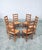Rustic Oak and Rush High Ladder Back Dining Chairs, Belgium, 1950s, Set of 6 For Sale - Image 14 of 18