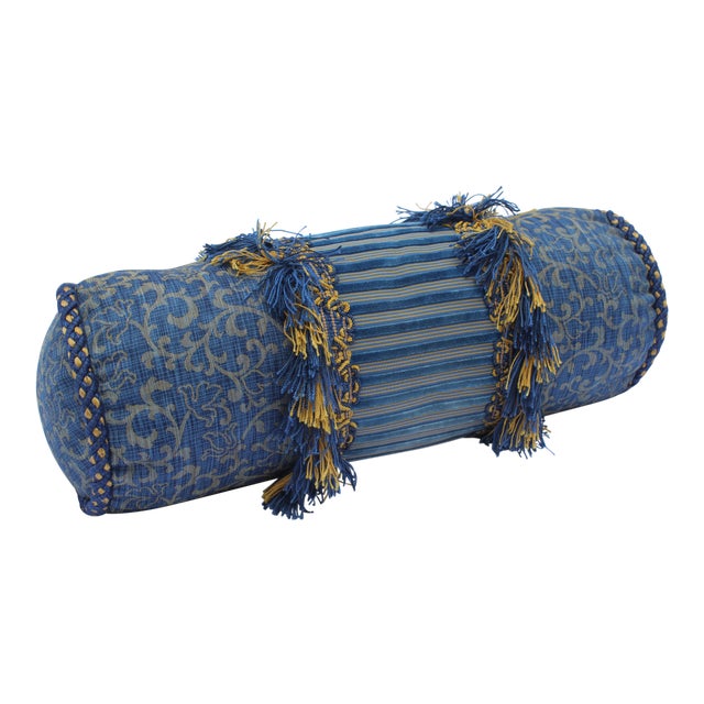 20th Century Contemporary Small Round Bolster Pillow Chairish