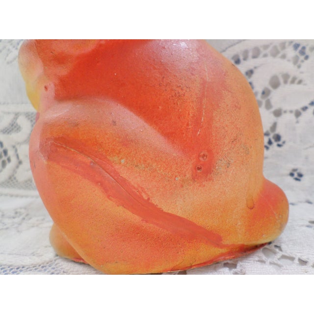 Yellow Antique Rare Palmer Cox Brownie Paper Mache Halloween Rabbit Candy Container For Sale - Image 8 of 9